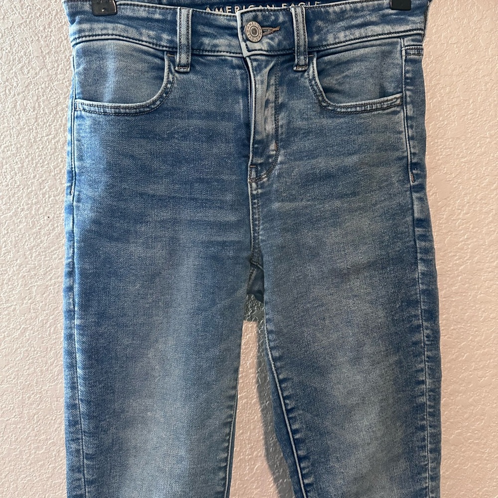 American Eagle Outfitters Blue Ankle Jeans
